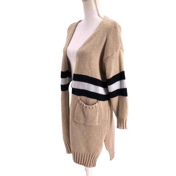 Goodnight Macaroon Womens Estrella Sweater Knit Long Cardigan Open Front - Picture 5 of 11